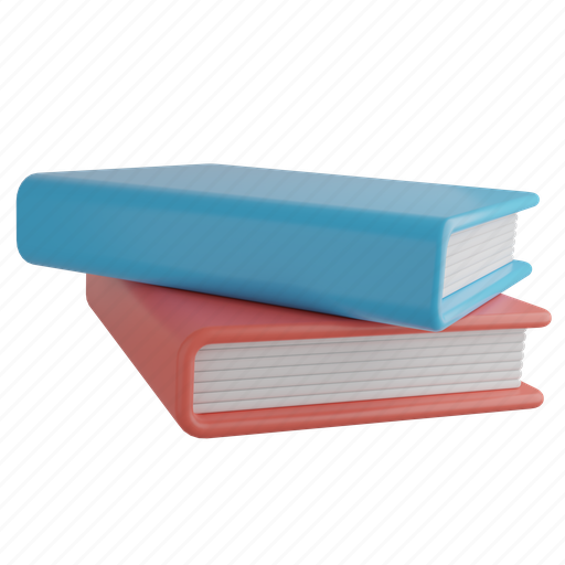 Books, study, knowledge, learn, reading, read, library 3D illustration - Download on Iconfinder