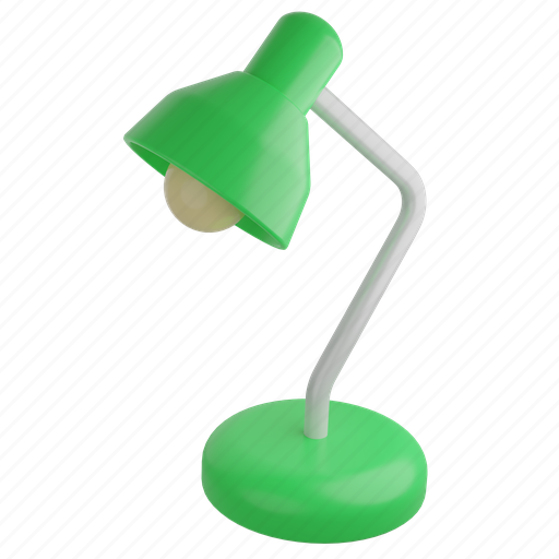 Lamp, light, bulb, furniture, table lamp, lighting, learn 3D illustration - Download on Iconfinder