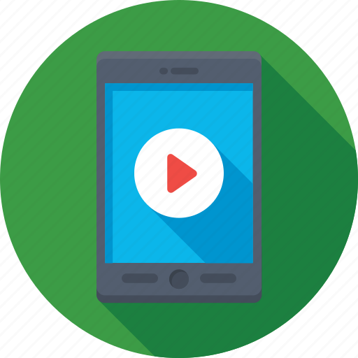 Mobile, mobile video, video, video player, video streaming icon - Download on Iconfinder