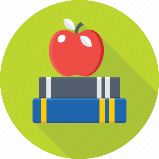 Apple, books, learning book, nutrition, reading icon - Download on Iconfinder