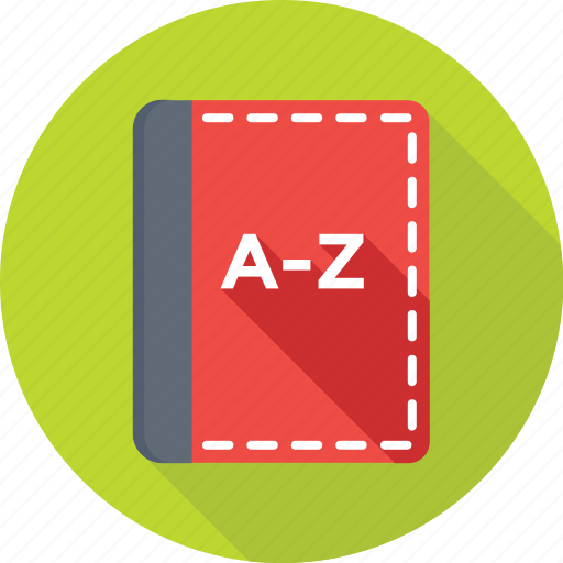 A to z, book, education, english book, study icon - Download on Iconfinder