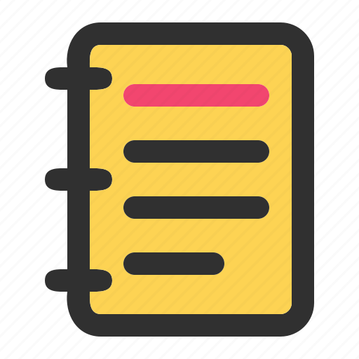 Note, notepad, write, sound, music, book icon - Download on Iconfinder