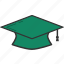 graduate, graduation, graduation cap, graduation hat, mortarboard 