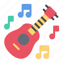 iconset, education, music, guitar, melody, study, learning, instrument
