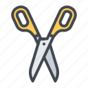 iconset, education, filled, scissors, tool, creative, office, school, learning, university