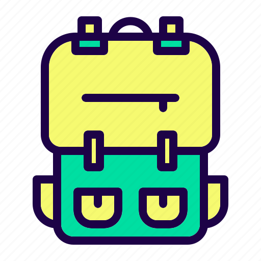 Backpack, bag, travel, luggage, school icon - Download on Iconfinder