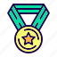 medal, award, winner, badge, achievement 
