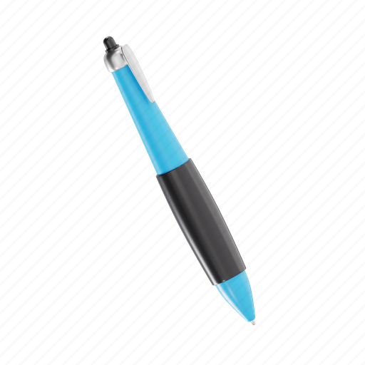 Pen, write, edit, writing, paper, tool 3D illustration - Download on Iconfinder