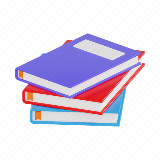 Books, book, education, study, learning, school, knowledge 3D illustration - Download on Iconfinder