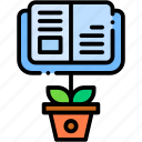 knowledge, book, learn, education, plant, growth