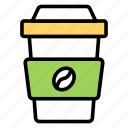 coffee cup, mug, glass, drink, food
