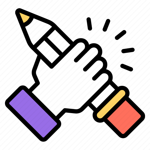 Writing power, pencil, hand, blogging skill, writer icon - Download on Iconfinder