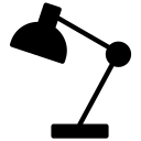 lamp, desk, table, light