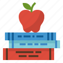 apple, book, education, library, school