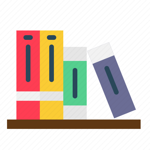 Accessory, books, bookshelf, home, school icon - Download on Iconfinder