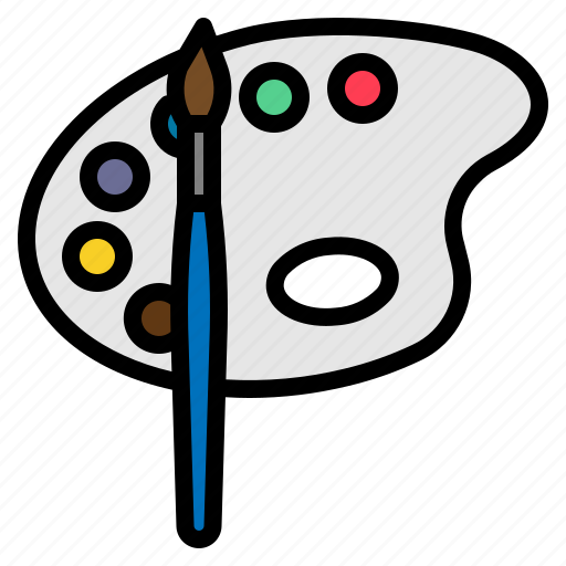 Brush, graphic, painting, palette icon - Download on Iconfinder