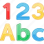alphabet, counting, education, learning, number, reading 
