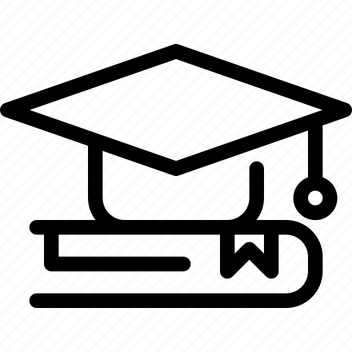Book, cap, education, graduate, graduation, school, study icon - Download on Iconfinder