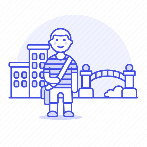 Building, attend, study, learn, college, man, student icon - Download on Iconfinder
