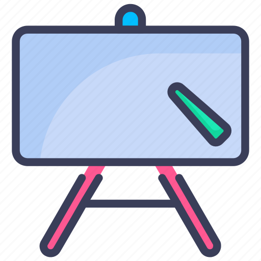 Blackboard, board, chalkboard, classroom, education, lecture, school icon - Download on Iconfinder