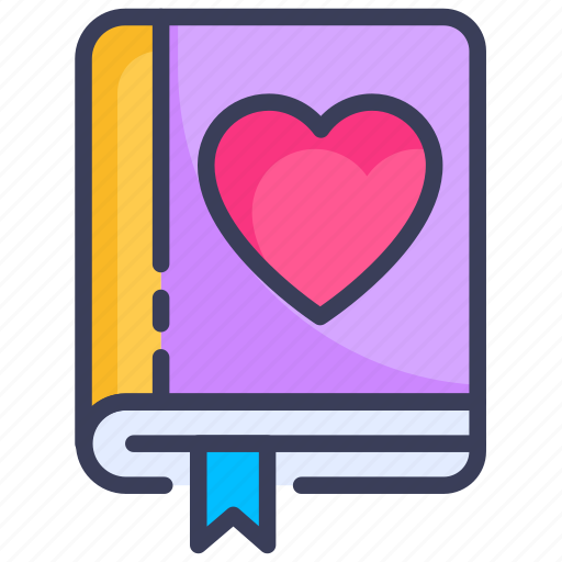 Book, bookmark, favorite, heart, like, love icon - Download on Iconfinder