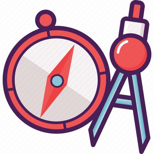 Compass, directions, geographic, navigation, point, protractor icon - Download on Iconfinder