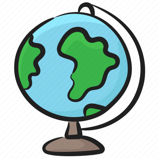 Country map, geography globe, globe map, office supplies, table globe icon - Download on Iconfinder