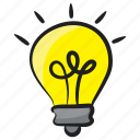 creativity, idea, innovative, light bulb, luminous light
