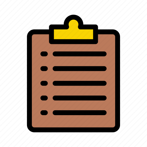 Clipboard, education, list, project, records icon - Download on Iconfinder