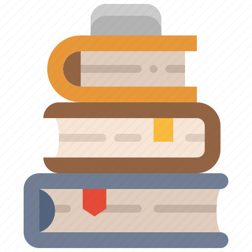 Learning, study, book, education, library, stack, school icon - Download on Iconfinder