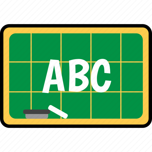 Blackboard, school, abc, board icon - Download on Iconfinder