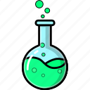 chemistry, science, lab, flask
