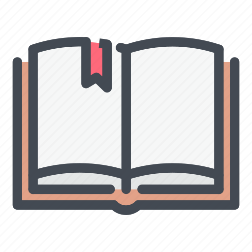 Open, book, bookmark, education, study, learning, reading icon - Download on Iconfinder