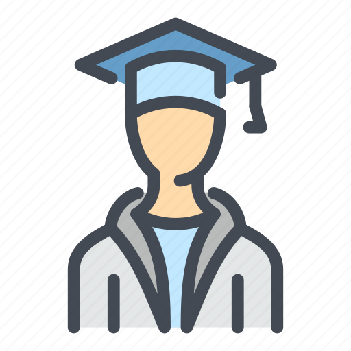 Student, graduation, hat, person, education, graduate icon - Download on Iconfinder