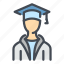 student, graduation, hat, person, education, graduate 