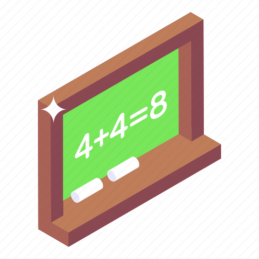 Education, maths, mathematical equation, maths lecture, class board icon - Download on Iconfinder