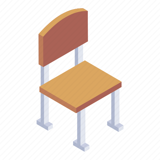 Furniture, seat, chair, student chair, wooden chair icon - Download on Iconfinder