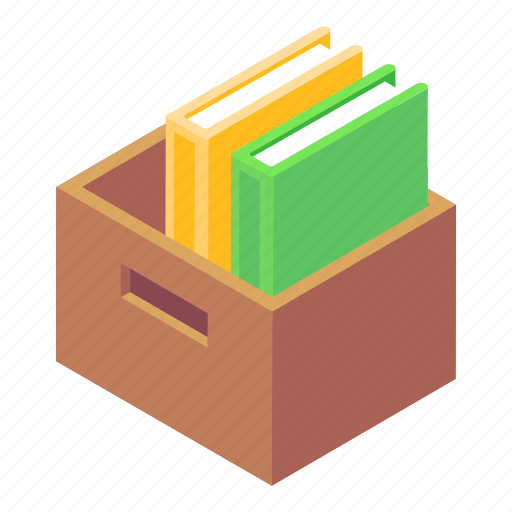 Cabinet, books drawer, books case, books, files icon - Download on Iconfinder