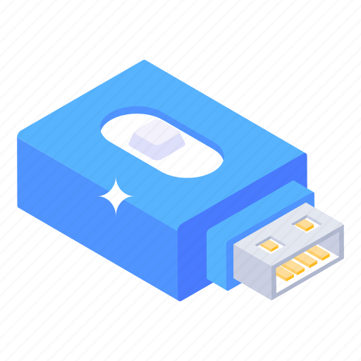 Usb, data usb, external storage, flash drive, universal serial bus icon - Download on Iconfinder