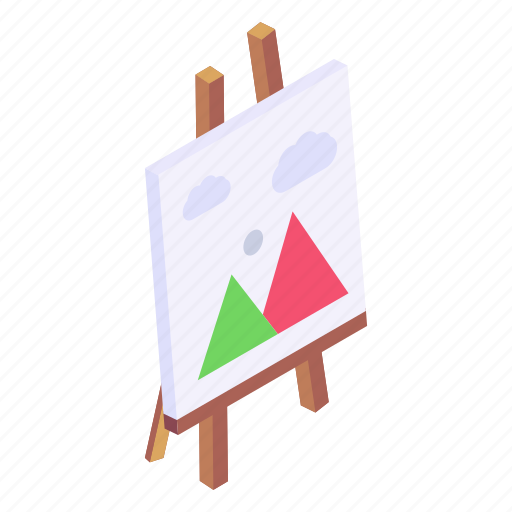 Canvas holder, painting holder, canvas stand, painting support, easel icon - Download on Iconfinder