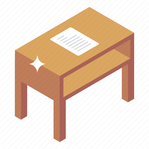 School table, teacher table, furniture, desk, wooden desk icon - Download on Iconfinder