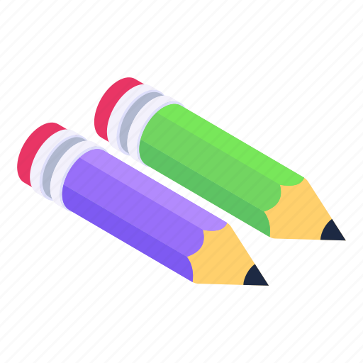 Pencils, stationery, writing tool, lead pencil, eraser pencils icon - Download on Iconfinder
