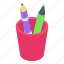 pencil box, pencil case, pen holder, stationery, pencils cup 