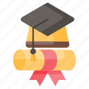 education, diploma, graduate, graduation hat, bachelor cap, university, study
