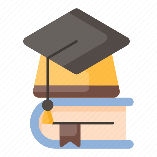 Education, graduate, graduation hat, book, school, learning, university icon - Download on Iconfinder