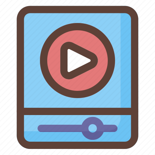 Play, video, player, pause, study, online, class icon - Download on Iconfinder