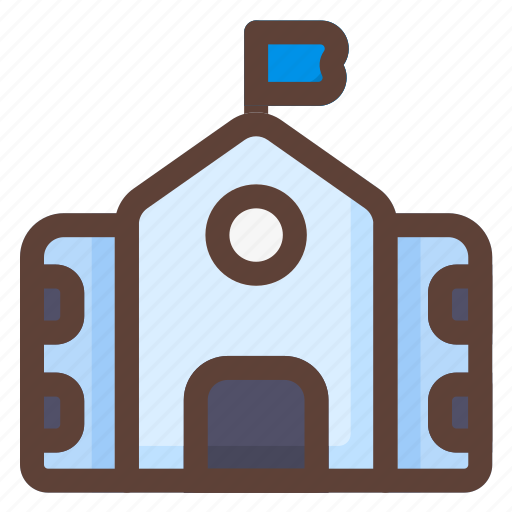 Bulding, school, learn, university, high icon - Download on Iconfinder