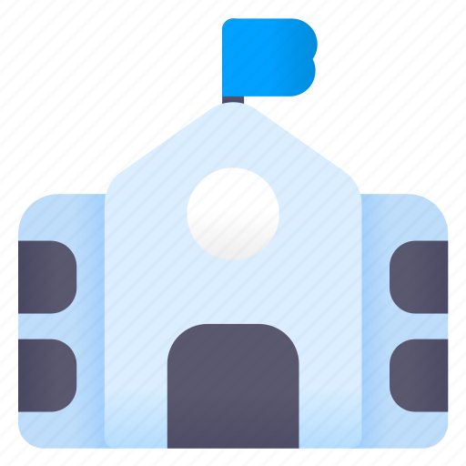 Bulding, school, learn, university, high icon - Download on Iconfinder