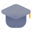 hat, graduation, university, school, private 