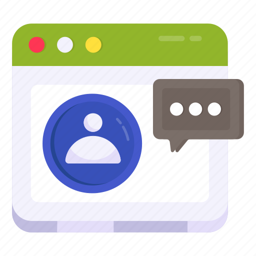Web chat, live chat, live communication, live conversation, facechat icon - Download on Iconfinder